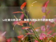 lol比赛分析战术、策略与团队协作的重要性