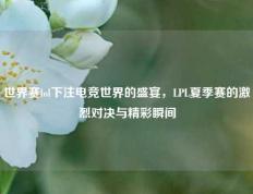 世界赛lol下注电竞世界的盛宴，LPL夏季赛的激烈对决与精彩瞬间