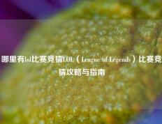 哪里有lol比赛竞猜LOL（League of Legends）比赛竞猜攻略与指南