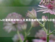lol比赛直播视频LOL 比赛直播视频的魅力与价值