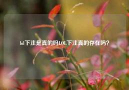 lol下注是真的吗LOL下注真的存在吗？