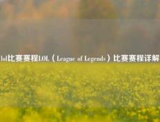 lol比赛赛程LOL（League of Legends）比赛赛程详解