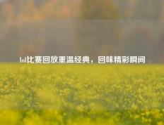 lol比赛回放重温经典，回味精彩瞬间