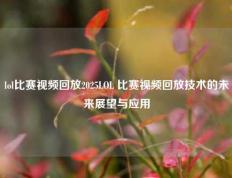 lol比赛视频回放2025LOL 比赛视频回放技术的未来展望与应用