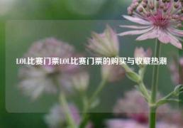 LOL比赛门票LOL比赛门票的购买与收藏热潮