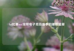 lol比赛msi全球电子竞技盛事的璀璨篇章