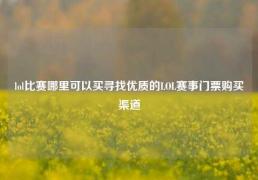 lol比赛哪里可以买寻找优质的LOL赛事门票购买渠道