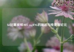 lol比赛视频2025 rngRNG的崛起与电竞新纪元