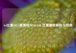 lol比赛2025s赛赛程2025S LOL 比赛赛程解析与预测