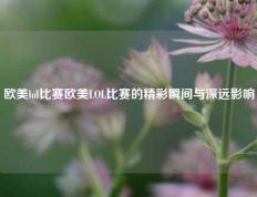 欧美lol比赛欧美LOL比赛的精彩瞬间与深远影响