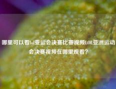 哪里可以看lol亚运会决赛比赛视频LOL亚洲运动会决赛视频在哪里观看？