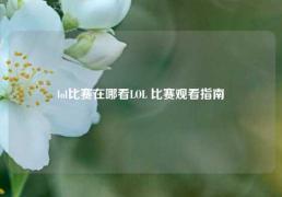 lol比赛在哪看LOL 比赛观看指南