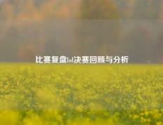 比赛复盘lol决赛回顾与分析