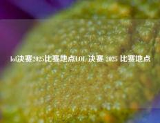 lol决赛2025比赛地点LOL 决赛 2025 比赛地点