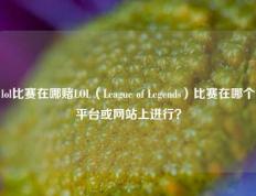 lol比赛在哪赌LOL（League of Legends）比赛在哪个平台或网站上进行？