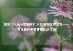哪里可以玩lol比赛探索LOL比赛的全球圣地——寻找最佳电竞赛事地点指南