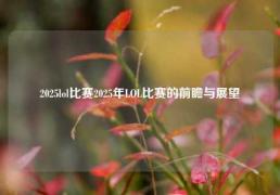 2025lol比赛2025年LOL比赛的前瞻与展望