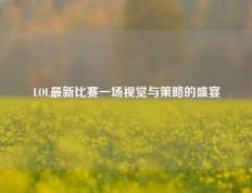 LOL最新比赛一场视觉与策略的盛宴