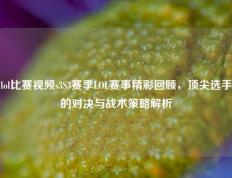 lol比赛视频s3S3赛季LOL赛事精彩回顾，顶尖选手的对决与战术策略解析