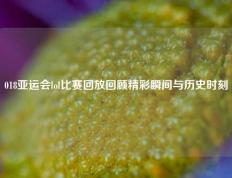 018亚运会lol比赛回放回顾精彩瞬间与历史时刻