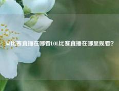 lol比赛直播在哪看LOL比赛直播在哪里观看？