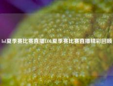 lol夏季赛比赛直播LOL夏季赛比赛直播精彩回顾
