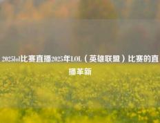 2025lol比赛直播2025年LOL（英雄联盟）比赛的直播革新