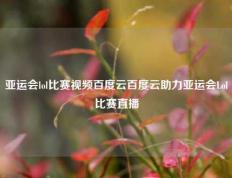 亚运会lol比赛视频百度云百度云助力亚运会Lol比赛直播
