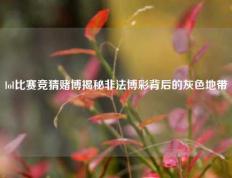 lol比赛竞猜赌博揭秘非法博彩背后的灰色地带