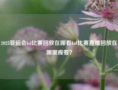 2025亚运会lol比赛回放在哪看Lol比赛直播回放在哪里观看？