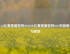 lol比赛直播官网2025LOL比赛直播官网2025的前瞻与展望