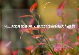 lol云顶之弈比赛LOL 云顶之弈比赛的魅力与挑战