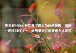 哪里看lol亚运会比赛中国主场迎战韩国，期待一场精彩对决——畅想英雄联盟亚运会比赛现场