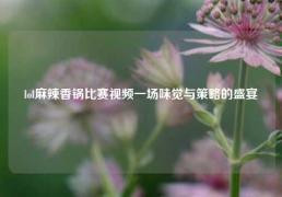 lol麻辣香锅比赛视频一场味觉与策略的盛宴