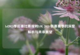 lol2025季后赛比赛规则LOL 2025 联赛赛季的深度解析与未来展望