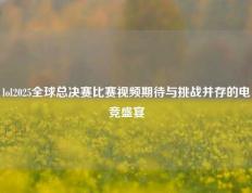 lol2025全球总决赛比赛视频期待与挑战并存的电竞盛宴