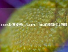 lol2025比赛视频fpxvsblgFPL vs BLG的精彩对决回顾