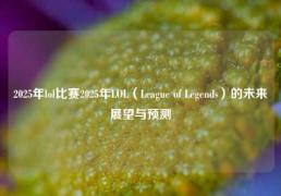 2025年lol比赛2025年LOL（League of Legends）的未来展望与预测