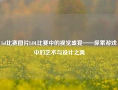 lol比赛图片LOL比赛中的视觉盛宴——探索游戏中的艺术与设计之美