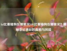 lol比赛赌狗在哪里买LOL比赛赌狗在哪里买？揭秘非法博彩的真相与风险