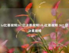 lol比赛视频2017总决赛视频LOL 比赛视频 2017 总决赛视频