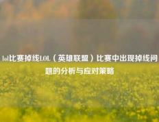 lol比赛掉线LOL（英雄联盟）比赛中出现掉线问题的分析与应对策略
