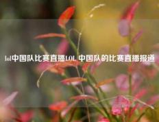 lol中国队比赛直播LOL 中国队的比赛直播报道