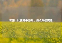 韩国lol比赛竞争激烈、观众热情高涨