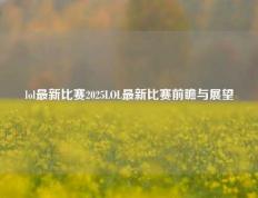 lol最新比赛2025LOL最新比赛前瞻与展望