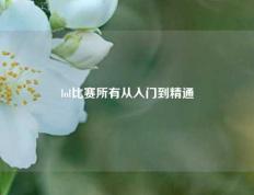 lol比赛所有从入门到精通