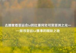 去哪里看亚运会lol的比赛何处可赏亚洲之光——探寻亚运Lol赛事的精彩之地