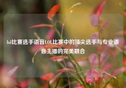 lol比赛选手语音LOL比赛中的顶尖选手与专业语音主播的完美融合