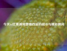 今天lol比赛视频激情四溢的战斗与精彩瞬间