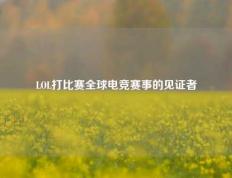 LOL打比赛全球电竞赛事的见证者